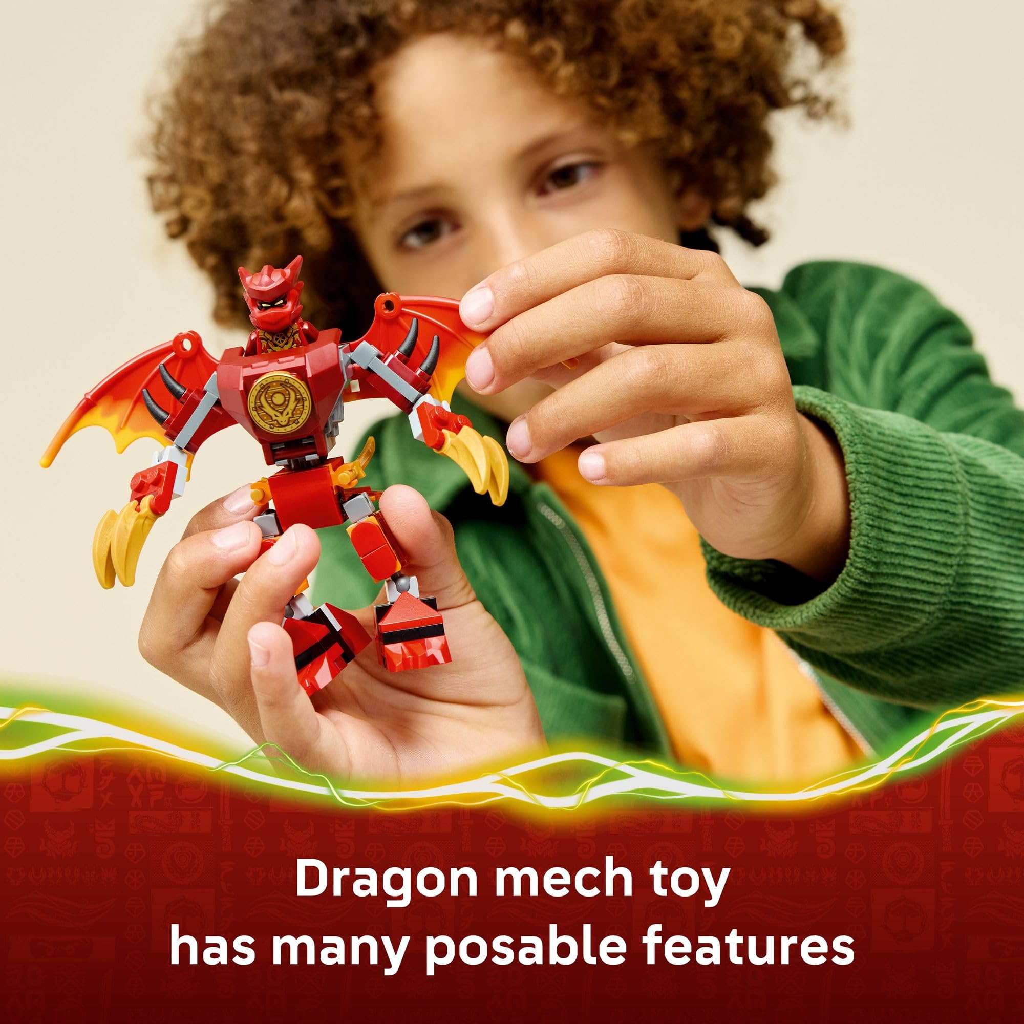 Amazon.com: LEGO NINJAGO Kai's Dragon Mech Battle Pack 71851